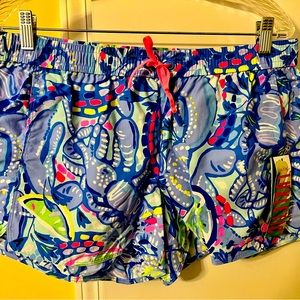 Lilly Pulitzer Luxletic Run Around Short - Blue Peri Pinch Pinch